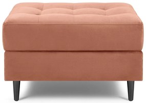 Poggiapiedi in velluto rosa Santo - Milo Casa