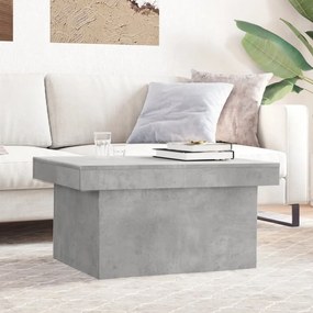 Tavolino Salotto Grigio Cemento 100x55x40 Cm Legno Multistrato /