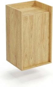Comò modulare Mobius 1D in legno naturale - H83 cm