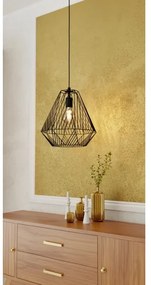 Eglo 43692 - Lampadario su corda STYPE 1xE27/40W/230V nero