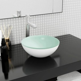 Lavandino İn Vetro Temperato 30x12 Cm Bianco /