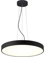 Lampadario pendente cerchio 60cm LED 65W MENKAR 600 lampada UP DOWN sospensione 2 temperature 230V COLORE NERO