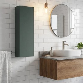 Pensile bagno verde foresta, 1 anta P 17 x L 30 x H 80 cm