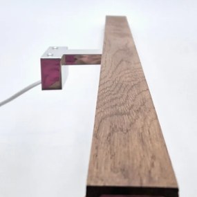 Brilagi-Illuminazione a LED per specchi da bagno WOODY MIRROR LED/15W/230V IP44 quercia/cromo