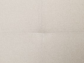 Letto matrimoniale contenitore tessuto beige 140 x 200 cm LORIENT Beliani