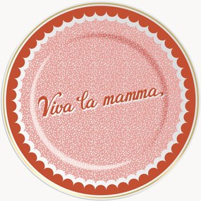 Piatto in porcellana Viva La Mamma