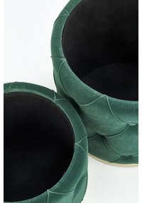 SET 2x Tabacco POLLY diametro 40/44 cm verde/oro