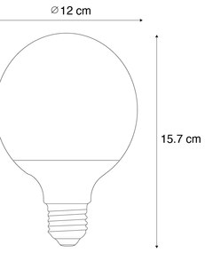 Lampadina LED Smart E27 G120 Matt RGBW 9W 806 lm 2700-6500K