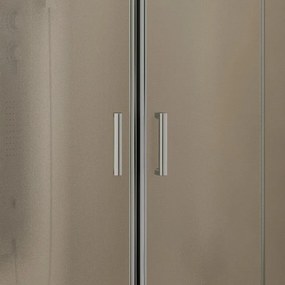 Box doccia 80x80 semicircolare vetro opaco altezza 180cm | K400 - KAMALU