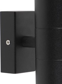 Applique da esterno smart nera IP44 incl. 2 WiFi GU10 - Duo