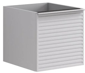 Struttura semi colonna da bagno Pixel 1 cassetto laccato opaco bianco L 40 x H 40 x P 45.5 cm
