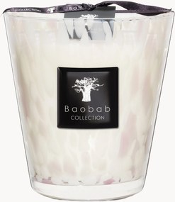 Candela profumata White Pearls (orchidea, fresia, muschio)