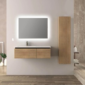 Mobile bagno rovere tabacco 100 cm Mono Slide