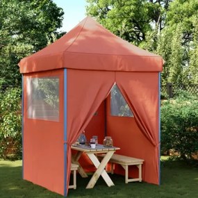 Tendone per Feste Pieghevole Pop-Up con 4 Pareti Terracotta