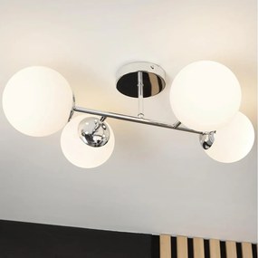Brilagi - Plafoniera MALONY 4xE14/20W/230V cromo lucido