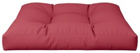 Cuscino per Pallet Rosso Vino 70x70x12 cm in Tessuto