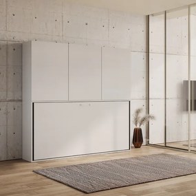 Letto NABOR singolo a scomparsa Bianco Frassino Composizione D