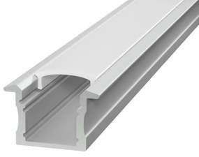 Profilo Alto da incasso 1m e 2m per striscia LED Alluminio Quadrato Selezionare la lunghezza Profilo 2 metro