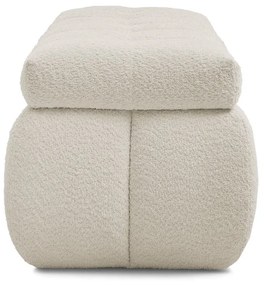 Panca beige in tessuto bouclé Mont Blanc - Bobochic Paris