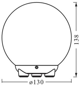 Ledvance - Lampada da tavolo dimmerabile LED RGBW SMART+ MAGIC LED/2,5W/5V Wi-Fi