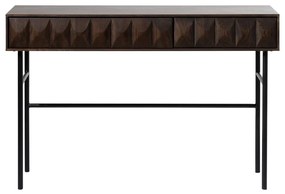 Consolle nera effetto rovere 39x117 cm Latina - Unique Furniture