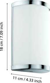 Eglo 95773 - Lampada LED da parete CUPELLA 2xLED/4,5W/230V