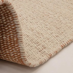 Tappeto in lana intrecciata crema e terracotta 160x230 cm Lima Rust - Asiatic Carpets
