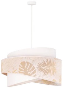 Duolla - Lampadario a sospensione con filo BROOKLYN 1xE27/40W/230V diametro 50 cm bianco/ottone