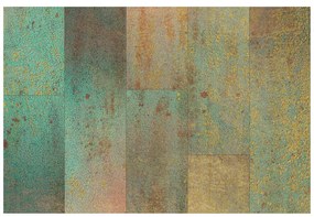 Carta da parati – Muro turchese-rame