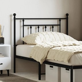 Testiera İn Metallo Nero 90 Cm /