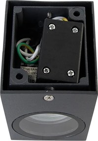 Lampada da parete moderna grigio scuro IP44 - Baleno