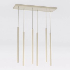Lampadario a Sospensione in Acciaio SELTER 6 Mokka 6xG9