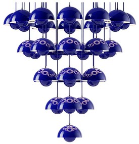 &Tradition - Flowerpot VP10 Lampadario Ø89 Cobalt Blue &Tradition