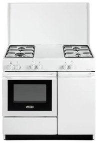 Cucina a gas con forno DE'LONGHI SEW 8540 N EDM bianca L 86 x P 50 cm