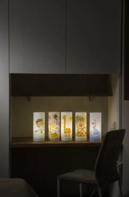 Lampada Da Tavolo Moderna 1 Luce In Polilux Con Cavo Decokids Giraffa Made In Italy