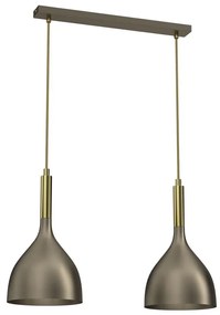Lampadario a sospensione con filo NOAK 2xE27/15W/230V ottone/oro