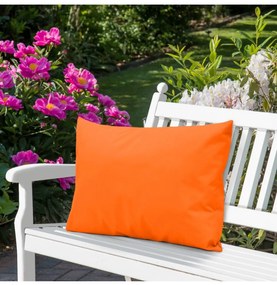 Cuscino da giardino impermeabile 50x70 cm arancio scuro