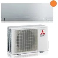 Climatizzatore Condizionatore Mitsubishi Electric Inverter Kirigamine ZEN R-32 Silver 9000 btu MSZ-EF25VGKS Argento Wi-Fi Integrato -(Novit)