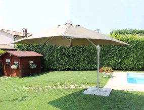 BACTRUS - ombrellone da giardino decentrato 3 x 4 m