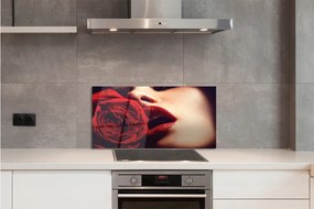 Rivestimento parete cucina Labbra di donna rosa 100x50 cm