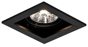 Faretto da incasso quadrato nero orientabile - Artemis 70