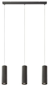 Lampada a sospensione grigia con paralume in metallo 68x7 cm Costilla - Markslöjd