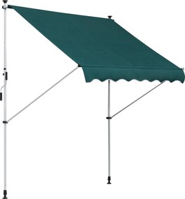 Tenda da Sole Avvolgibile 2x1,5m  Verde...
