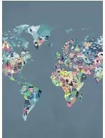 Coordonne Carta da parati panoramica Diversity Map - Ocean