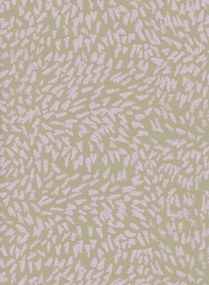 Sian Zeng Carta da parati Grass - Pink/ Green
