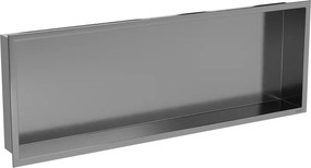 Mexen X-Wall-R mensola da incasso con bordo 90 x 30 cm, grigio canna di fucile spazzolato - 19E0903010