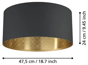 Eglo 900144 - Plafoniera ZARAGOZA 1xE27/40W/230V