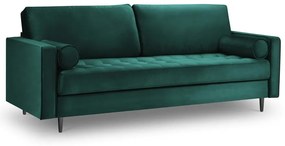 Divano in velluto verde petrolio , 219 cm Santo - Milo Casa