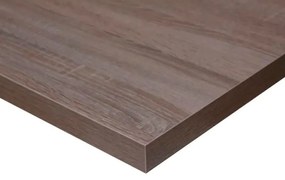 Top per lavabo Remix SENSEA L 120.4 x H 3.8 x P 49 cm rovere tartufo truciolare, opaco, disponibile su misura