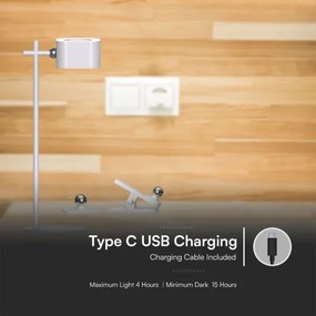 LED Lampada da tavolo magnetica dimmerabile 4in1 LED/3W/5V 3000-6000K 1800 mAh bianco